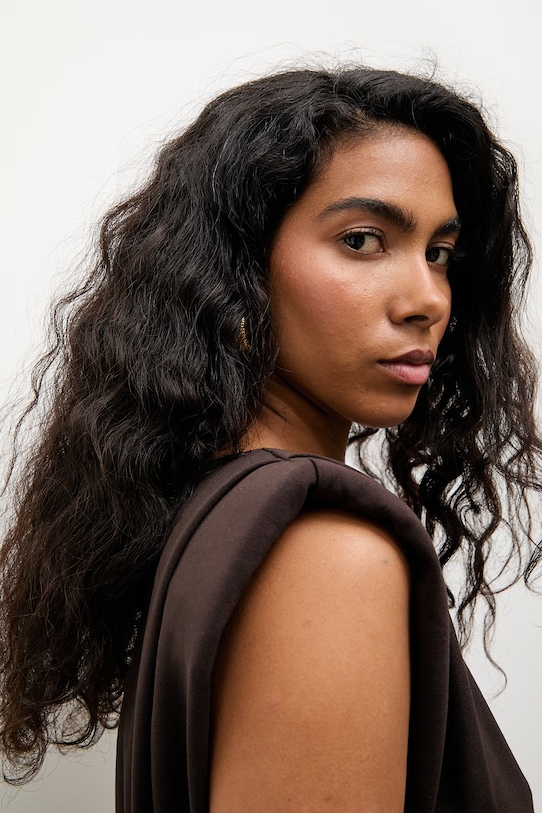 Answear.LAB t-shirt damski z wiskozą WS26-TSD014 brązowy