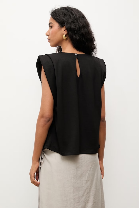 Odzież Answear.LAB T-shirt damski z wiskozy WS26-TSD014 czarny