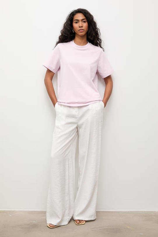 Answear.LAB basic tričko dámske bavlnené TR2.2.tok ružová WS26