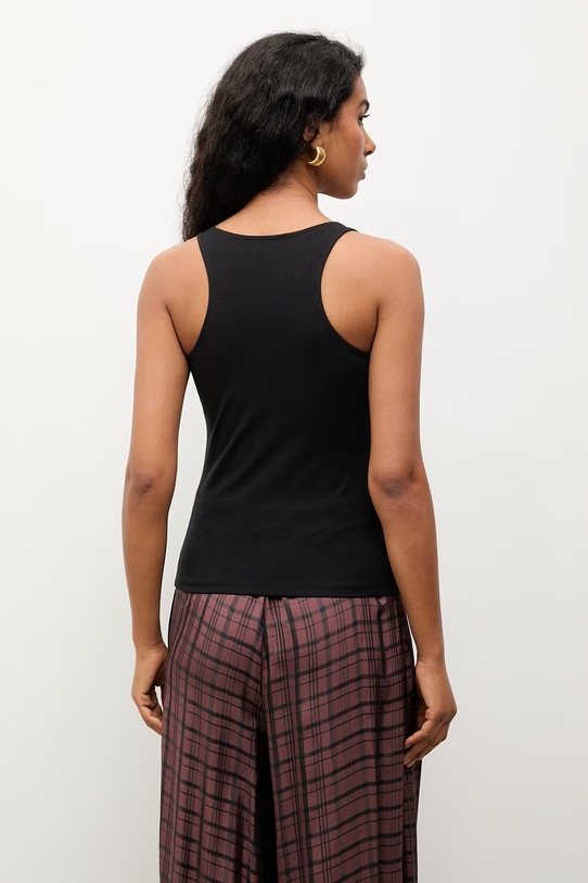 Odzież Answear.LAB top damski bawełniany z elastanem WS26-TSD021 czarny