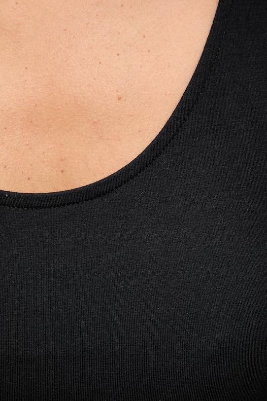 Answear.LAB top damski bawełniany z elastanem WS26-TSD021 czarny