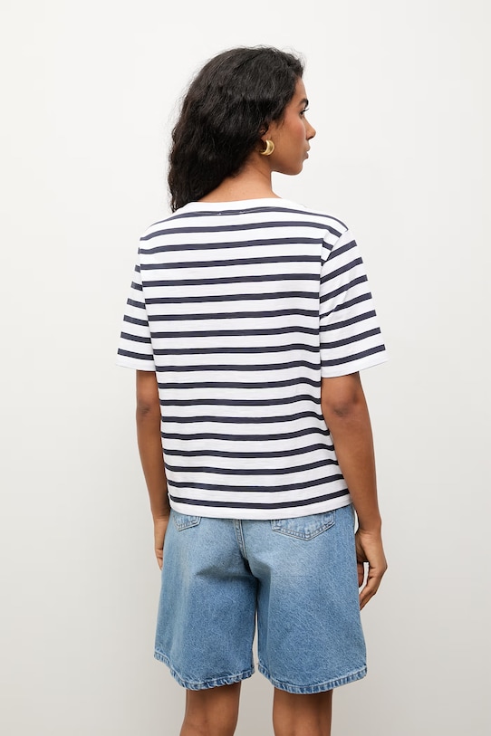 Oblečenie Answear.LAB tričko dámske bavlnené TRA.SS.5 tmavomodrá