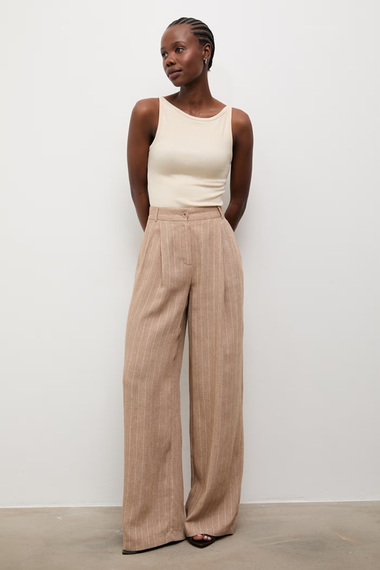 Answear.LAB top dámský s modalem sng.top.dv.tok béžová WS26