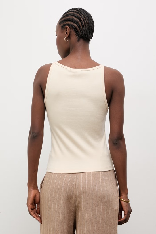 Oblečení Answear.LAB top dámský s modalem sng.top.dv.tok béžová