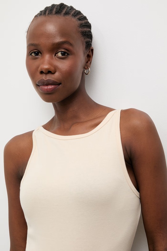 Answear.LAB top dámský s modalem béžová sng.top.dv.tok