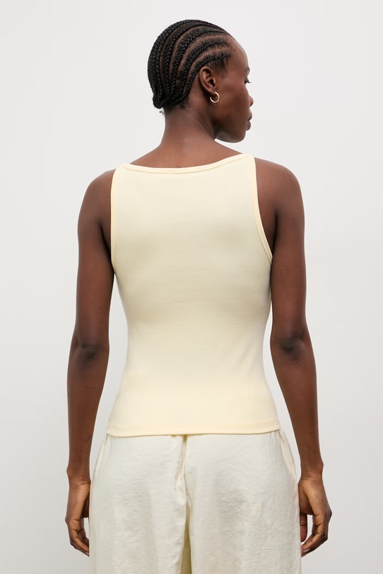 Oblečení Answear.LAB top dámský s modalem sng.top.dv.tok žlutá