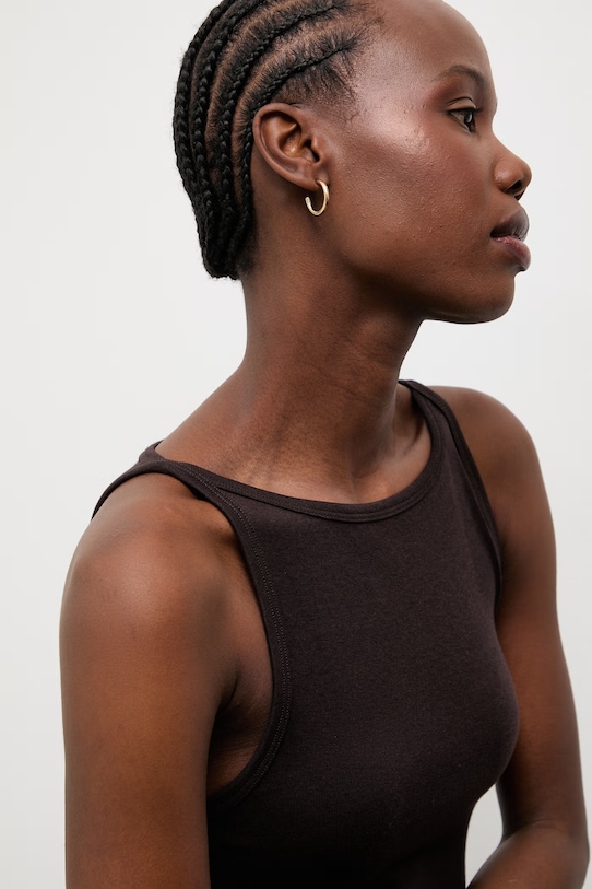 Answear.LAB top dámský s modalem hnědá sng.top.dv.tok