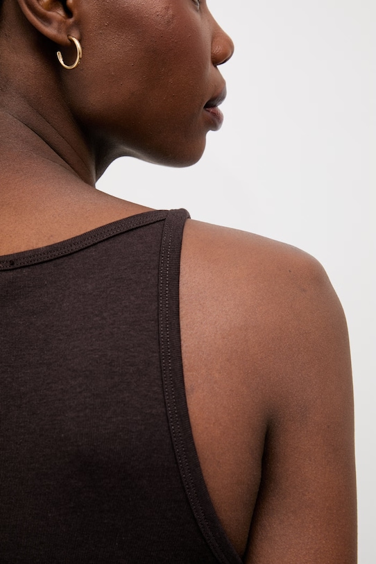 Answear.LAB top dámský s modalem sng.top.dv.tok hnědá