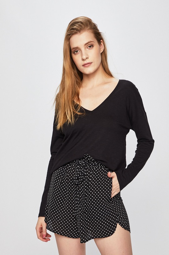 Answear - Блуза Sweet & Salty гол гръб черен MODYAKVE.L