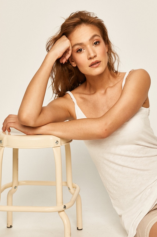 Answear - Top Sweet & Salty melanj alb VISBURLET.L