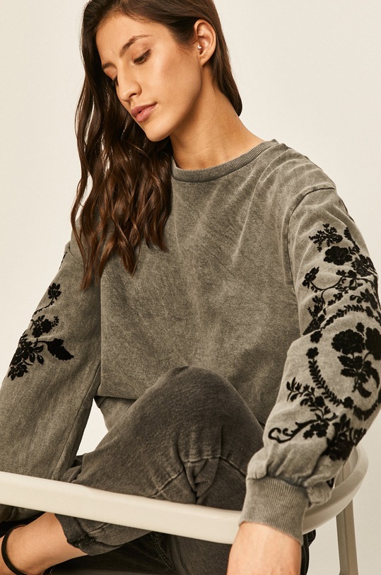 Answear - Bluza imprimeu gri SNG8.NB