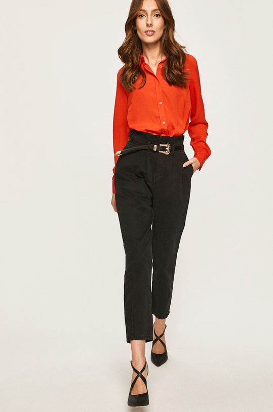 Answear Lab cămașă lung rosu SNG.23