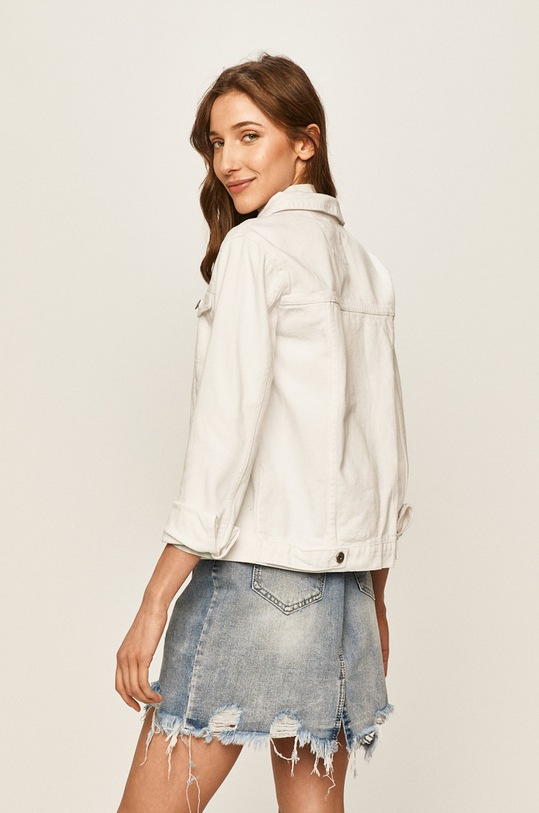Oblečení Answear.LAB - Džínová bunda WW20.KUD02Y bílá