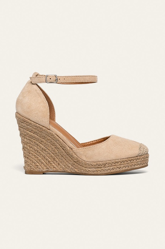 Answear - Espadrile LaDonna imitatie de piele intoarsa bej R13Z2019.33B.W