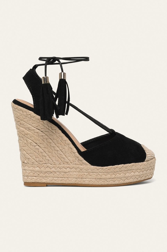 Answear - Espadrile Tulipano imitatie de piele intoarsa negru RM13322A.W