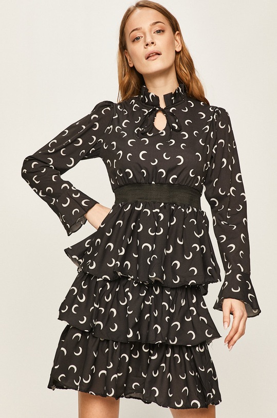 Answear.LAB - Šaty látka čierna WW20.SUD071ins4.3