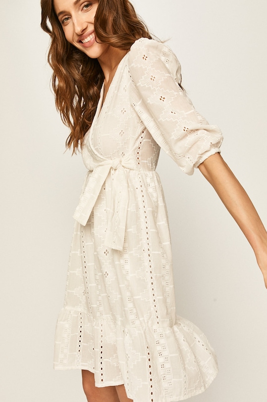 Answear - Рокля памук бял WW20.SUD0H3