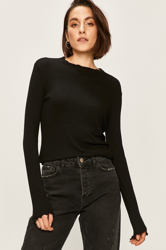 Answear - Pulover subtiri negru SNG10.OW