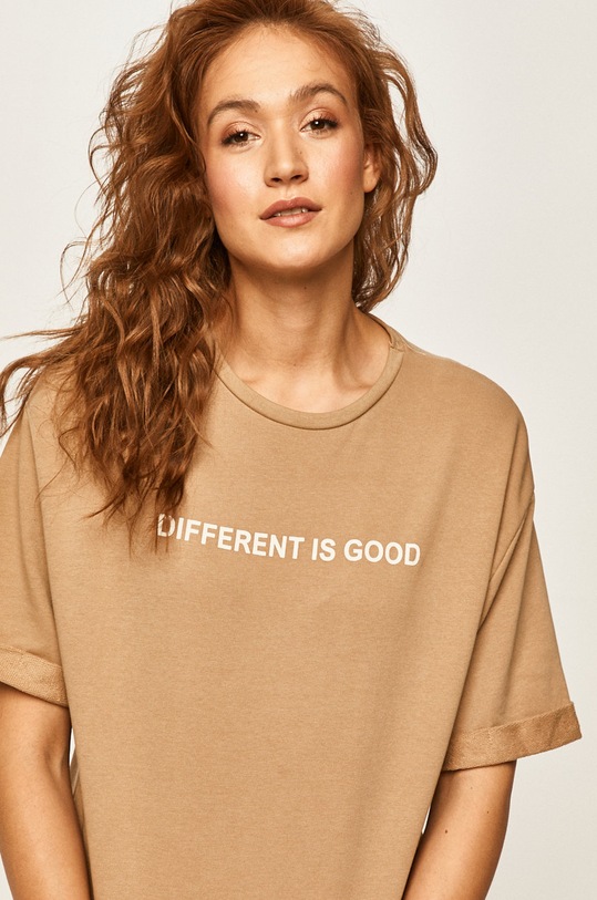 Answear - Tricou print bej WW20.TSD06P