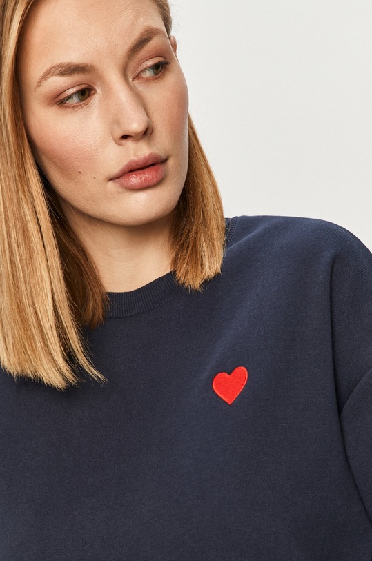 Answear Lab - Bluza bawełniana granatowy CEN.3.DA