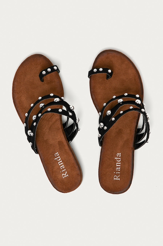 Boty Answear.LAB - Pantofle Rianda F4004.MB černá