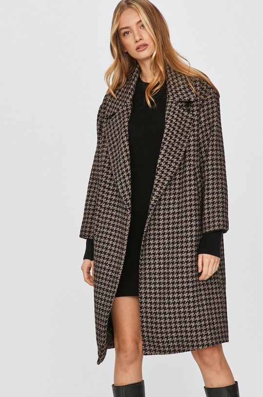 Answear Lab - Палто уголемена черен C6826.DA