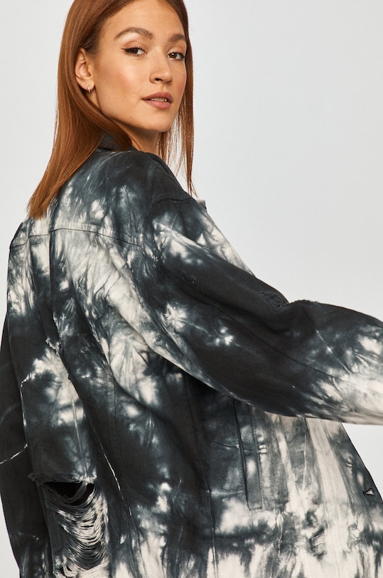 Answear Lab geacă din denim necaptusit negru 03.3057