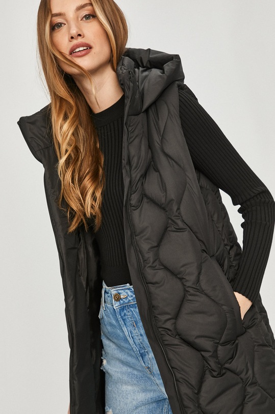 Answear Lab - Vesta cu captuseala negru 21K59093.DA
