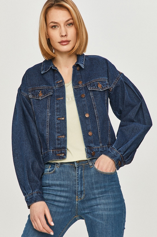 Rifľová bunda Answear.LAB modrá 21D004