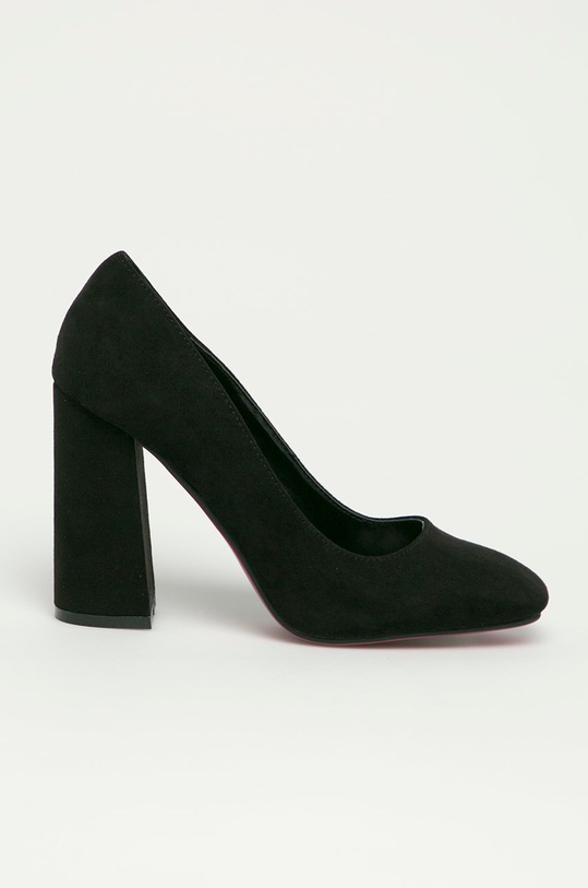 Answear Lab - Czółenka Colour Cherie słupek czarny SQ39.DA