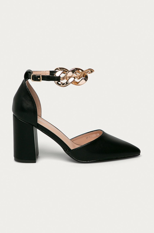 Answear Lab Czółenka słupek czarny 2F121420.28.DA