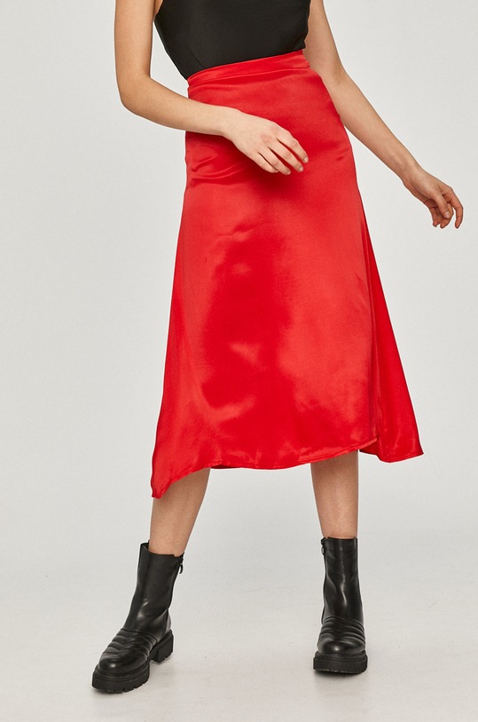 Answear Lab fustă uni rosu 2020.80.AS