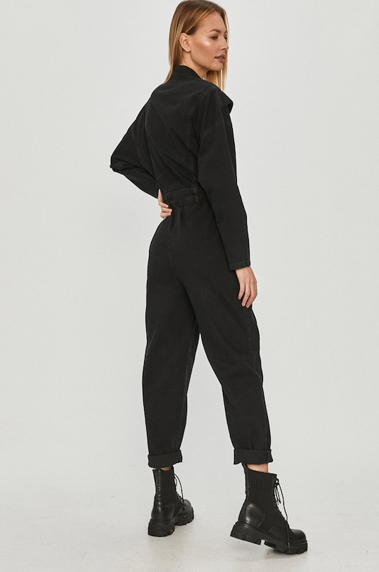 Oblečenie Answear.LAB - Rifľový overal PA4195.DA čierna