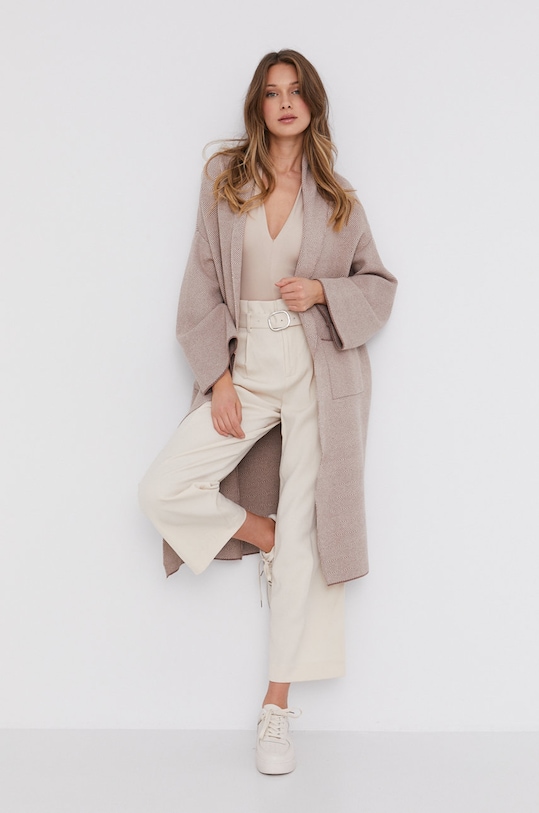 Nohavice Answear.LAB bsl.1.DA béžová WW21