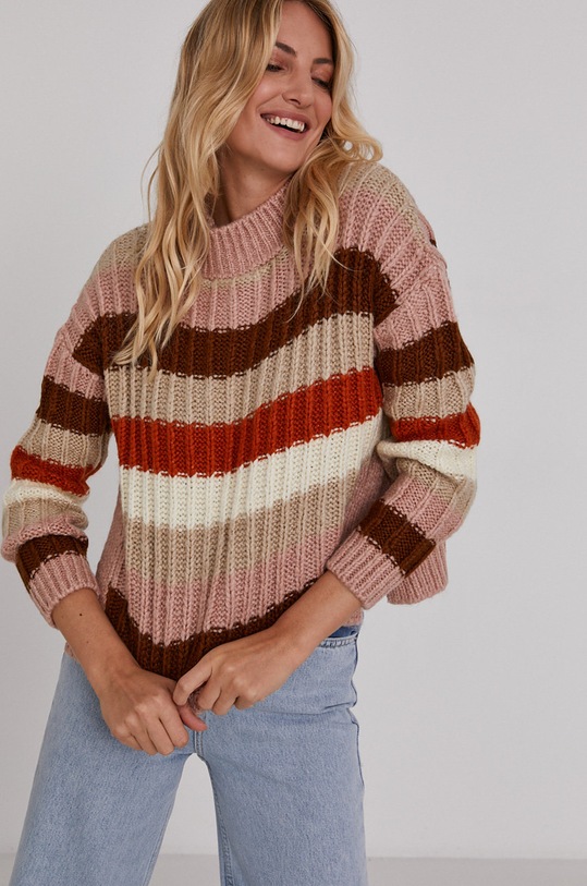 Answear.LAB - Sveter polorolák viacfarebná F3.DA