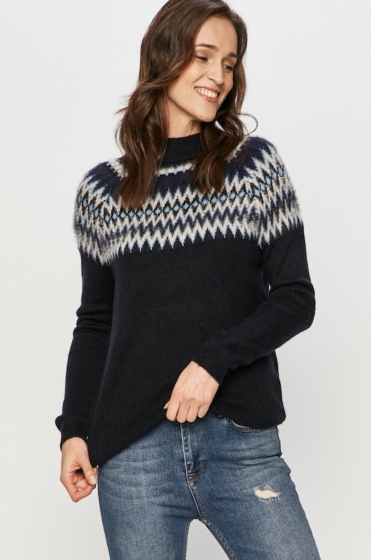 Answear Lab - Pulover grosime medie bleumarin M34.DA