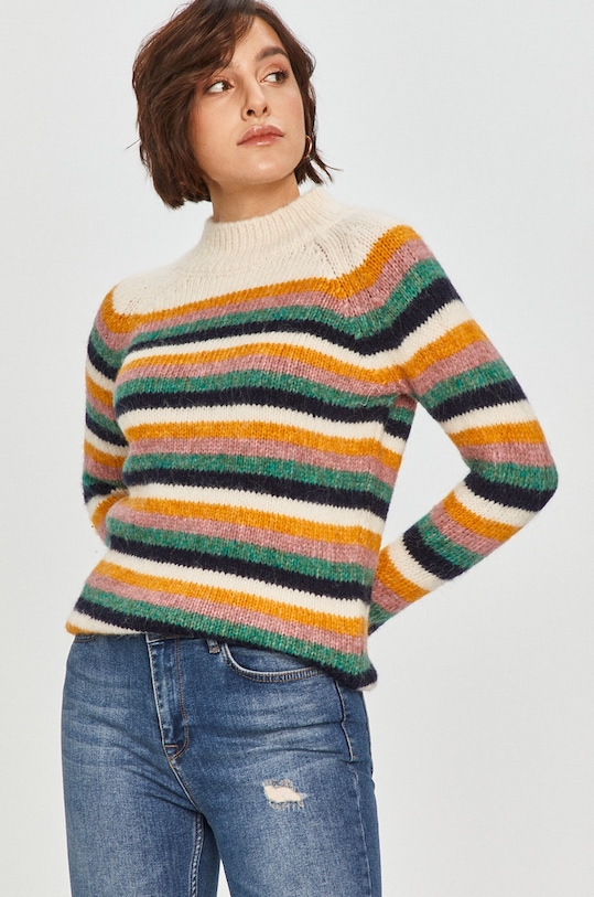 Answear Lab - Sweter z domieszką wełny multicolor WW21.SWD041