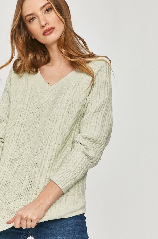 Answear Lab - Pulover subtiri turcoaz T2906.MB