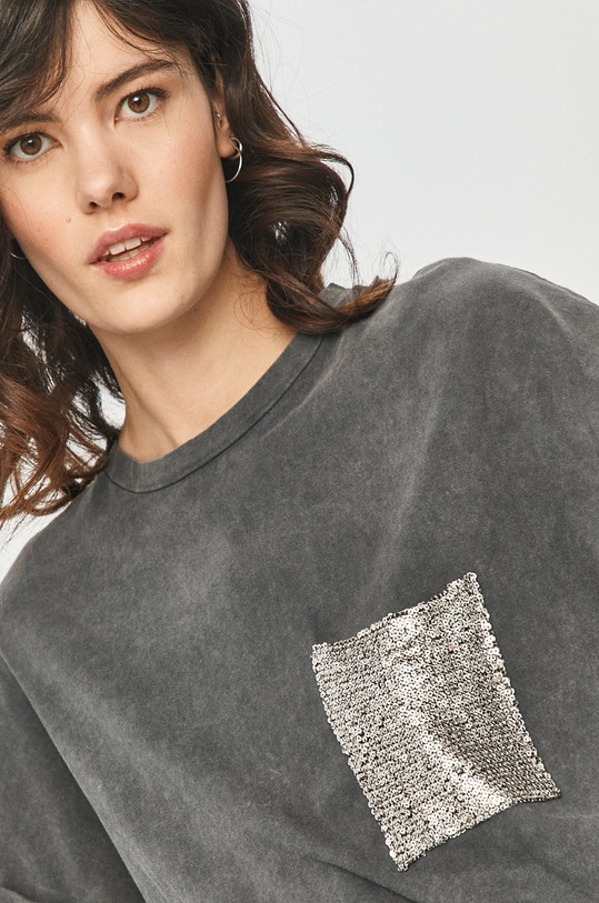 Answear Lab - Tricou gri HIO.1.MB