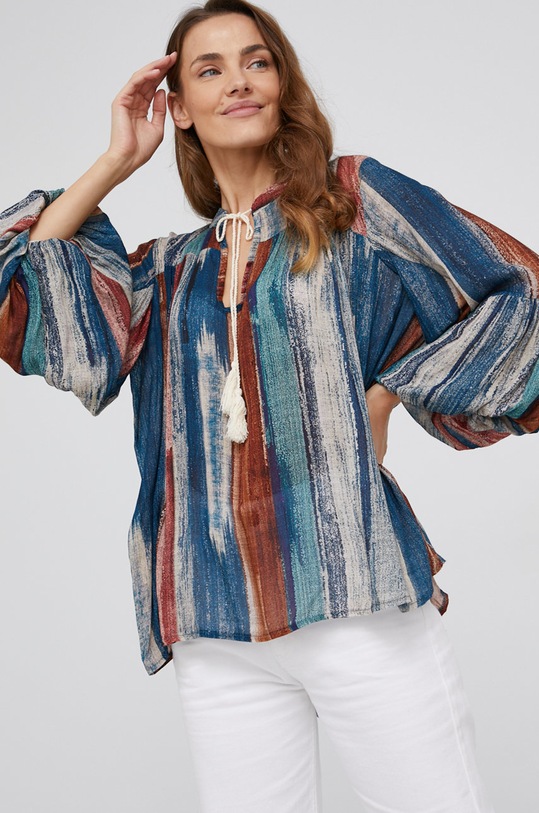 Answear Lab Bluzka regular niebieski 8928.1KR