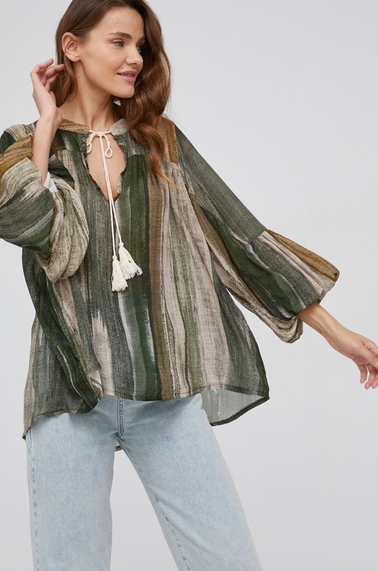 Answear Lab Bluzka casual zielony 8928.2KR