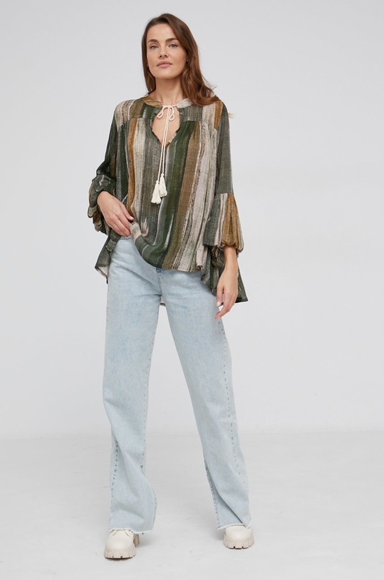 Answear Lab Bluzka 8928.2KR zielony WW22