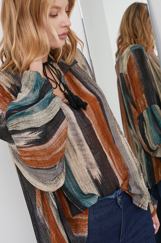 Answear Lab Bluzka trzy czwarte czarny 8928.3KR