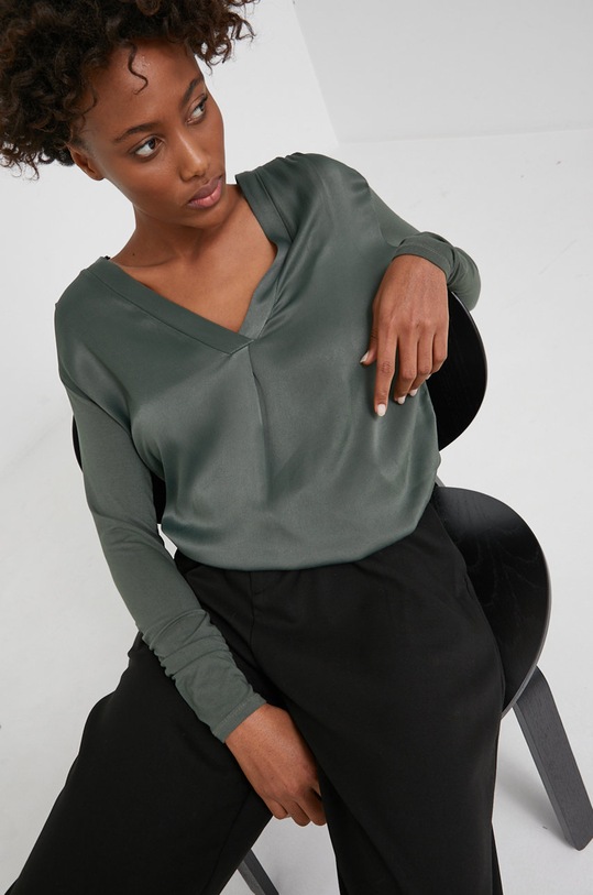 Answear Lab Bluzka 13641.AJ zielony WW22