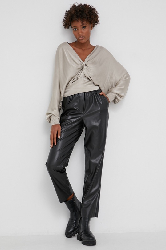 Answear Lab Bluzka 190.5.AJ beżowy WW22