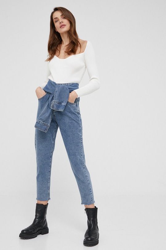 Halenka Answear.LAB MC836.1KR bílá WW22