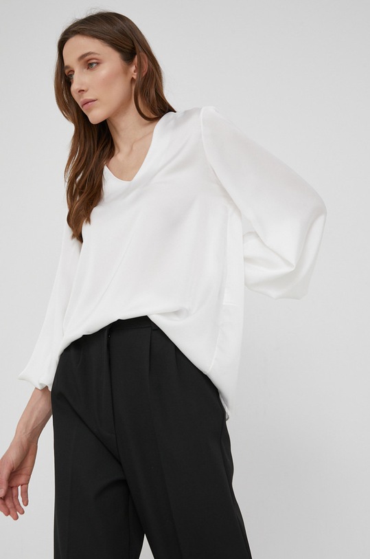 Blúzka Answear.LAB relaxed biela 0520.K