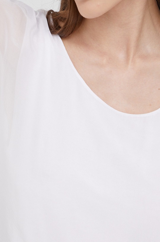 Hedvábná halenka Answear.LAB Silk 6061.DB bílá