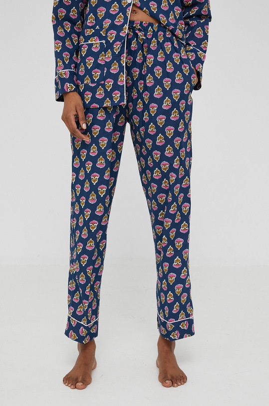 Odzież Answear Lab piżama bawełniana no.7.R granatowy