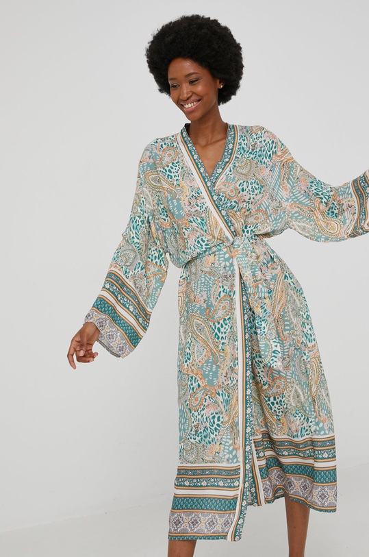 Халат Answear Lab ткань зелёный 4526.2.DA